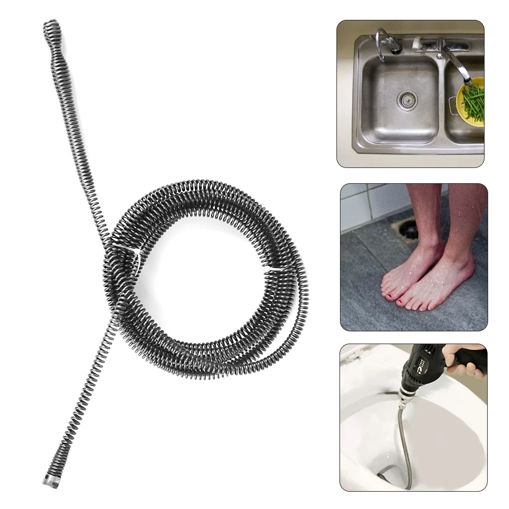 Clog Cleaning Tool Extension Spring Household for Kitchen Sink Multifunctional Spring Pipe Dredging Tools Drain Snake Cleaner
Clog Cleaning Tool Extension Spring Household for Kitchen Sink Multifunctional Spring Pipe Dredging Tools Drain Snake Cleaner