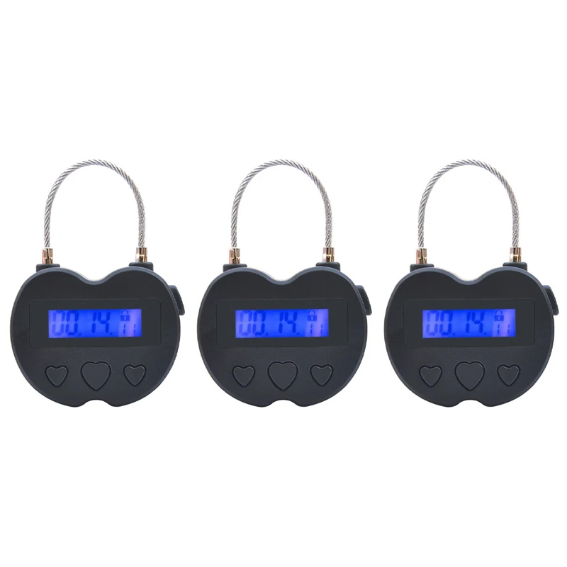 3X умный таймер с ЖК-дисплеем, таймер с USB-зарядкой, Временный таймер с замком для путешествий, электронный черный таймер
3X умный таймер с ЖК-дисплеем, таймер с USB-зарядкой, Временный таймер с замком для путешествий, электронный черный таймер