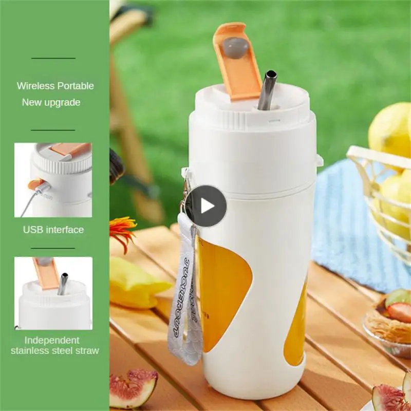 Automatic Cleaning Portable Juicing Cup Blade Juicer Cups Stainless Steel Separate Protection Settings 400ml Electric Juicer
Automatic Cleaning Portable Juicing Cup Blade Juicer Cups Stainless Steel Separate Protection Settings 400ml Electric Juicer
