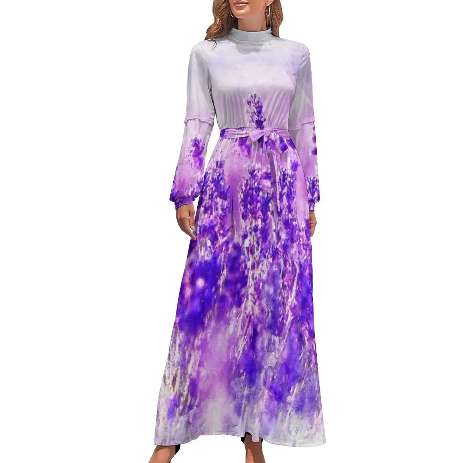 Lavender Fields Dress Beautiful Purple Flowers Cute Print Maxi Dress Women Long Sleeve Street Wear Bohemia Long Dresses
Lavender Fields Dress Beautiful Purple Flowers Cute Print Maxi Dress Women Long Sleeve Street Wear Bohemia Long Dresses