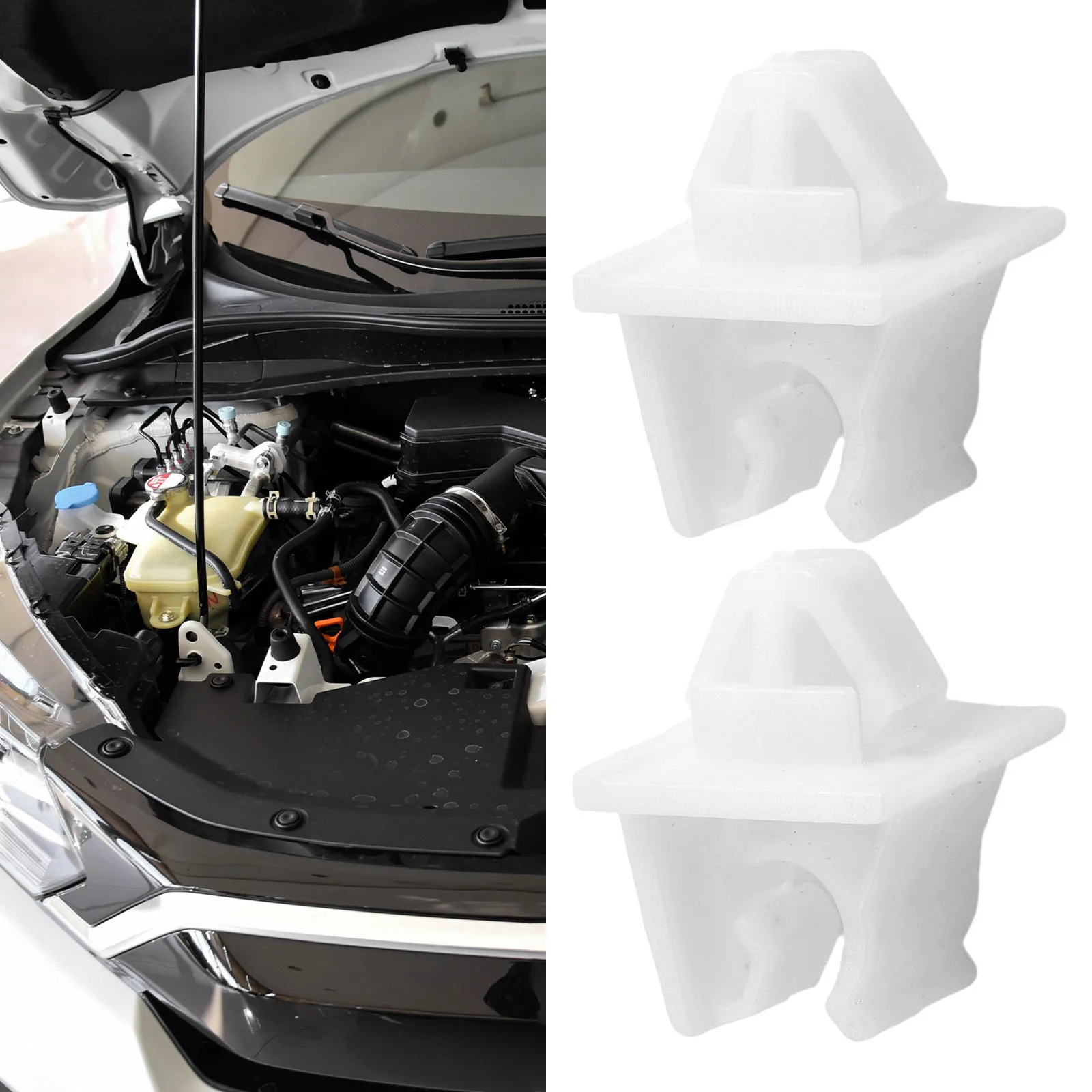 Pair of Durable Hood Prop Rod Holders Ideal for Honda Cars Part ID 90672 SNB 901 Made from High Quality Plastic
Pair of Durable Hood Prop Rod Holders Ideal for Honda Cars Part ID 90672 SNB 901 Made from High Quality Plastic