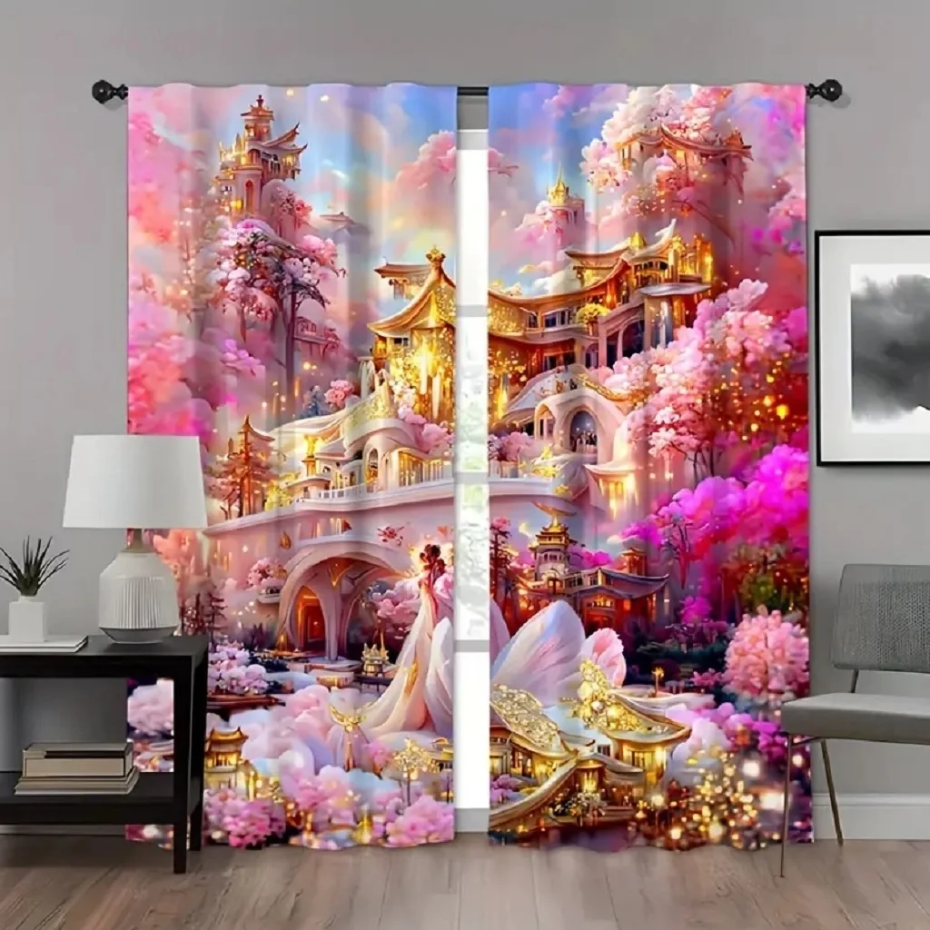 2pcs Castle Digital Printing Curtains for Bedroom Girls Window Treatments Kids Room Cute Curtains Pink Suitable For Living Room
2pcs Castle Digital Printing Curtains for Bedroom Girls Window Treatments Kids Room Cute Curtains Pink Suitable For Living Room