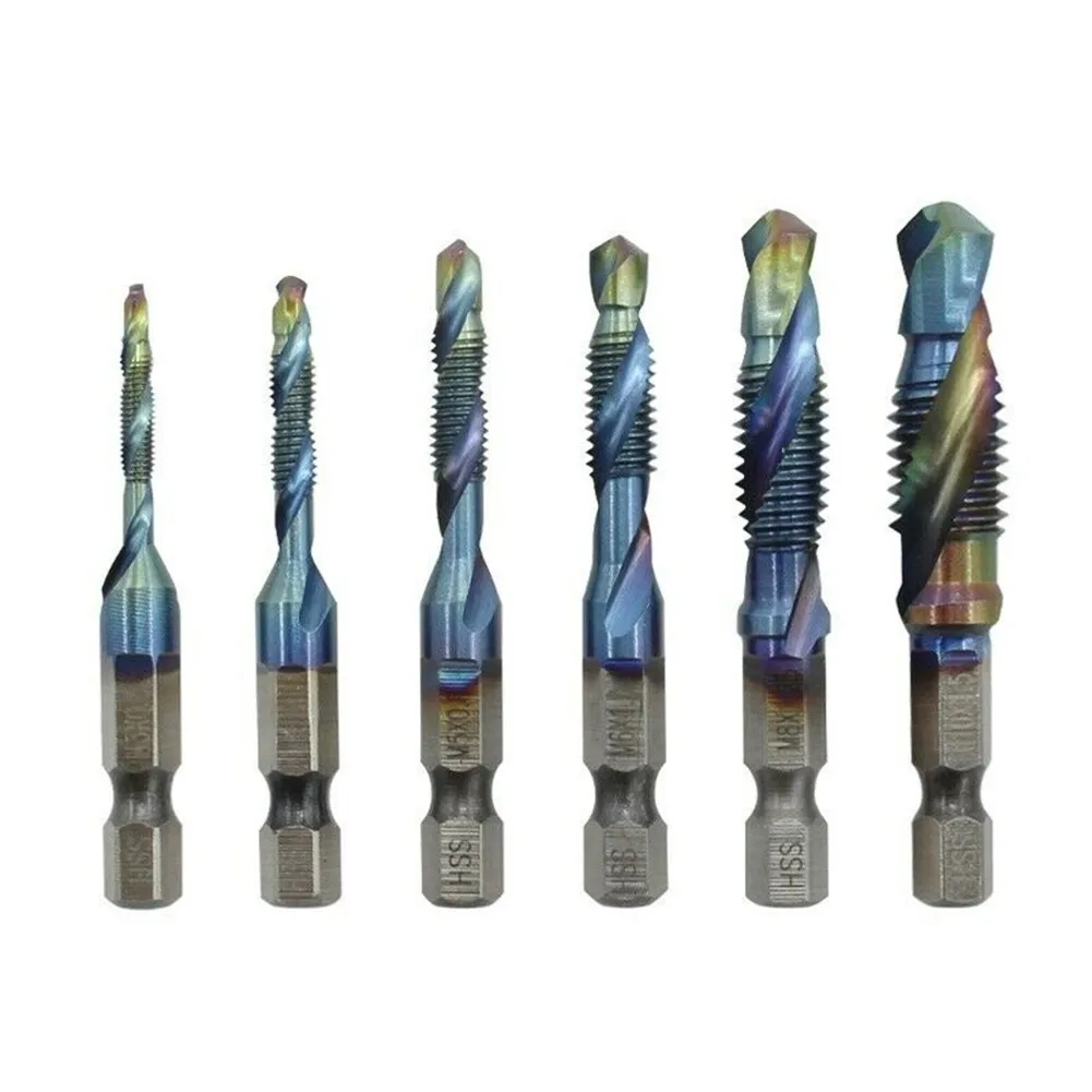 12pcs Tap Drill Bit HSS Metric 1/4inch Hex Shank Cone Drill Hole Tapping Right Hand Thread Tap M3 M4 M5 M6 M8 M10 Chamfering
12pcs Tap Drill Bit HSS Metric 1/4inch Hex Shank Cone Drill Hole Tapping Right Hand Thread Tap M3 M4 M5 M6 M8 M10 Chamfering