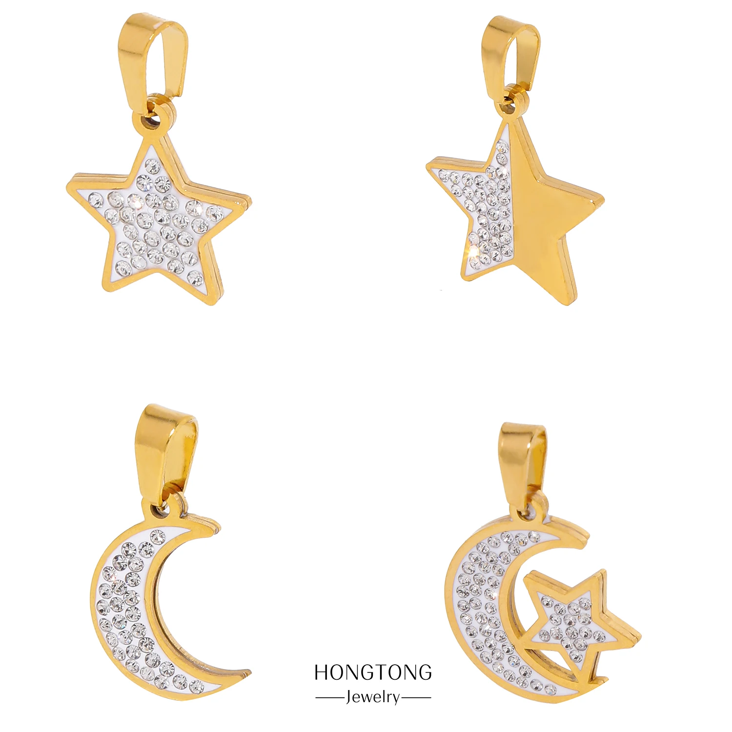 HONGTONG Belt Diamond Star Moon Combination Style Pendant Charm Necklace Accessories Stainless Steel Necklace Beads Gold Jewelry
HONGTONG Belt Diamond Star Moon Combination Style Pendant Charm Necklace Accessories Stainless Steel Necklace Beads Gold Jewelry