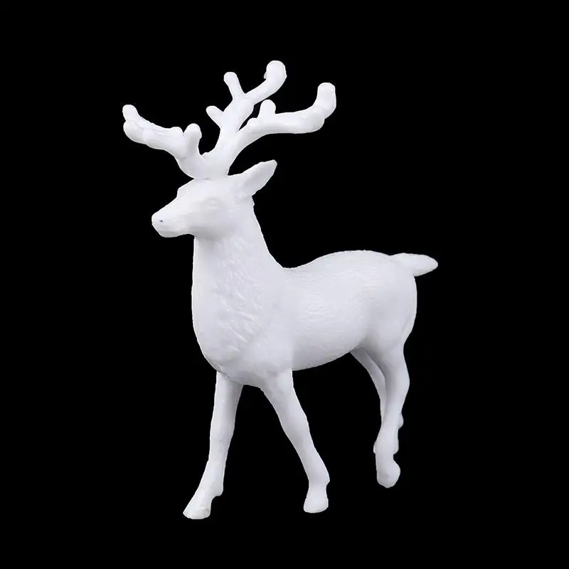 

Artificial Christmas Simulation Sika Deer Reindeer Fairy Tale Garden Props Animal Statue Home Elk Shop Display Cabinet Ornaments