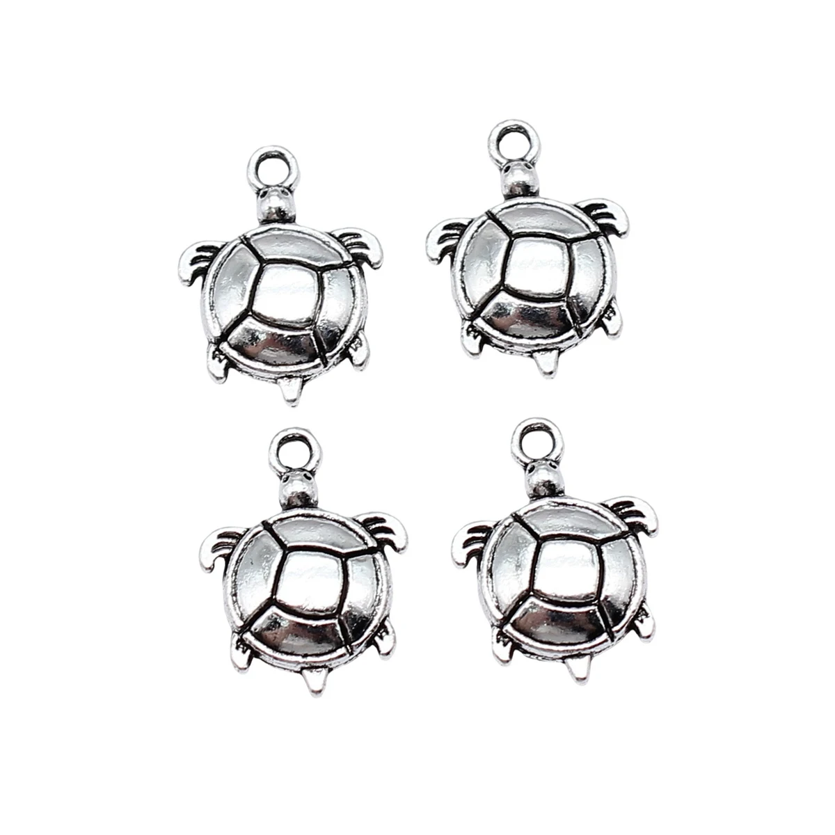 20pcs Sea Turtle Charms 16x12mm Antique Silver Color Accessories For Jewelry Keychain Supplies
20pcs Sea Turtle Charms 16x12mm Antique Silver Color Accessories For Jewelry Keychain Supplies