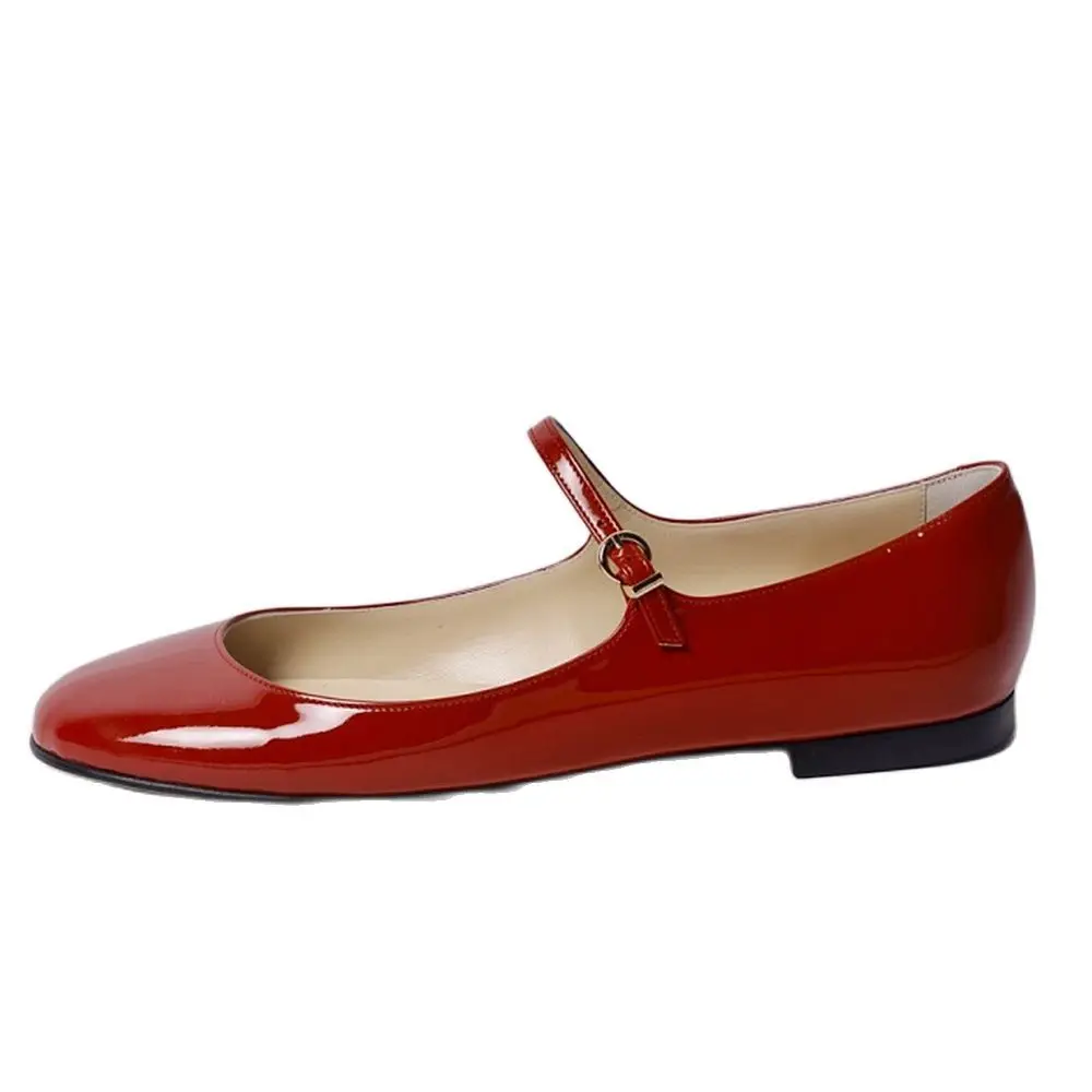 Summer Women Stylish Patent Leather Flat Shoes Ankle Strap Red Flats Round Toe Ladies Mary Jane Shoe Plus Size Black Footwear
Summer Women Stylish Patent Leather Flat Shoes Ankle Strap Red Flats Round Toe Ladies Mary Jane Shoe Plus Size Black Footwear