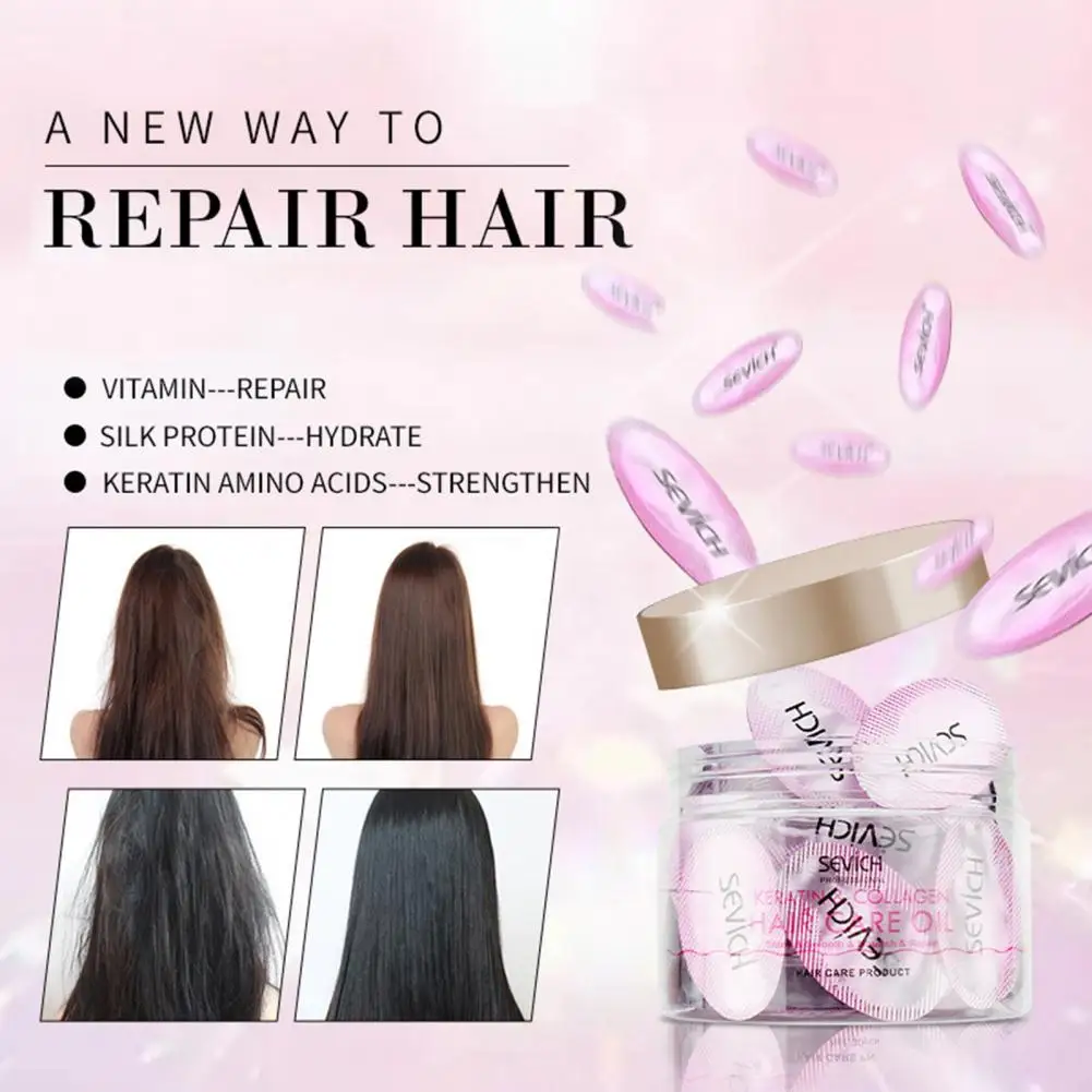 5Pcs Hair Care Capsules Nourishing Long Lasting Natural Hair Serum Oil Keratin Collagen for Daily Use
5Pcs Hair Care Capsules Nourishing Long Lasting Natural Hair Serum Oil Keratin Collagen for Daily Use