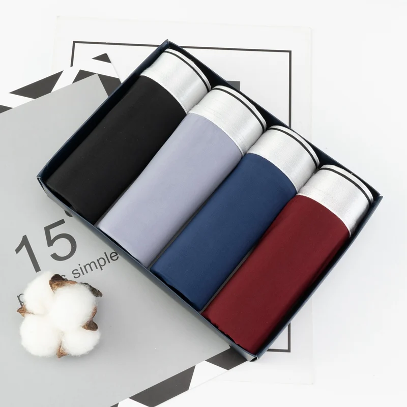 4Pcs/Lot Ice Silk Underpants Men Underwear Seamless Boxers Briefs Shorts Solid Ultra Thin Breathable Comfortable Panties
4Pcs/Lot Ice Silk Underpants Men Underwear Seamless Boxers Briefs Shorts Solid Ultra Thin Breathable Comfortable Panties