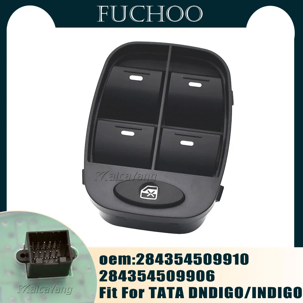 

Car Accessories 10 Pins Electric Control Power Master Window Switch Button Fit For TATA DNDIGO/INDIGO 284354509910 284354509906