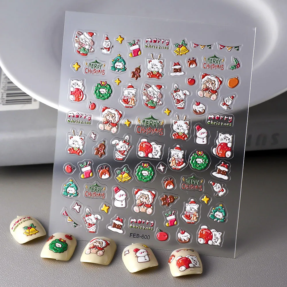 5D Cartoon Pet Series Nail Art Decals Adhesive Stickers Supplies Cute Animal Christmas Decorations Press on Nail Cat Panda Dog
5D Cartoon Pet Series Nail Art Decals Adhesive Stickers Supplies Cute Animal Christmas Decorations Press on Nail Cat Panda Dog