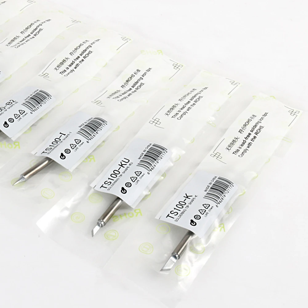 4Pcs 94mm Lead-free Soldering Iron Tips For Solder Different PCB Components TS100 Iron Tip Electric Soldering Welding Tools
4Pcs 94mm Lead-free Soldering Iron Tips For Solder Different PCB Components TS100 Iron Tip Electric Soldering Welding Tools