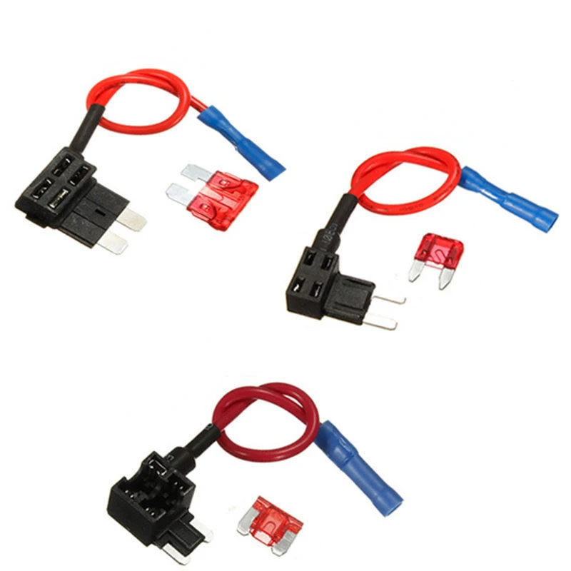 12V MINI SMALL MEDIUM Size Car Fuse Holder Add-a-circuit TAP Adapter with 10A Micro Mini Standard ATM Blade Fuse
12V MINI SMALL MEDIUM Size Car Fuse Holder Add-a-circuit TAP Adapter with 10A Micro Mini Standard ATM Blade Fuse