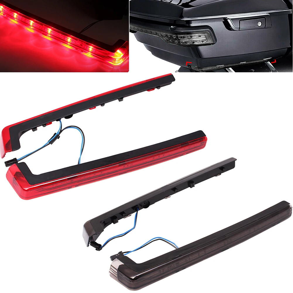 

Motorcycle Tour Pak Pack Accent Side Panel LED Light Lamp Red/Smoke For Harley Touring 2006-2022 Electra Street Road Glide Trike