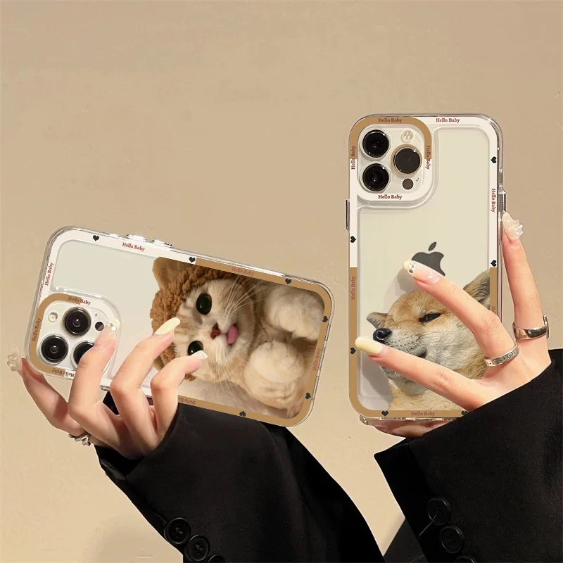 Funny Cat Pet Dog Phone Case For iPhone 11 12 13 14 Mini Pro Max XR X XS TPU Clear Case For 8 7 6 Plus SE 2020 
Funny Cat Pet Dog Phone Case For iPhone 11 12 13 14 Mini Pro Max XR X XS TPU Clear Case For 8 7 6 Plus SE 2020