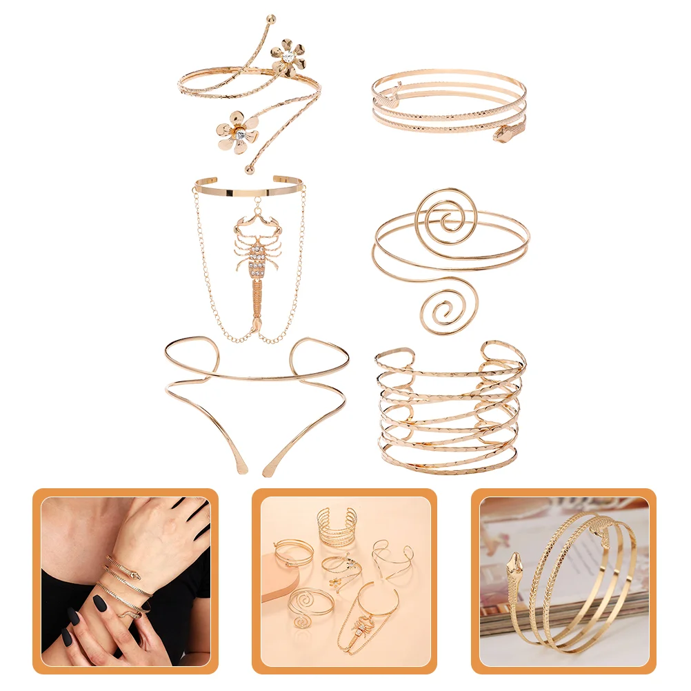 Arm Cuff Bracelet Armband Upper Bangle Armlet Open Adjustable Spiral Snake Swirl Scorpion Coil Rhinestone Geometric Ring Metal
Arm Cuff Bracelet Armband Upper Bangle Armlet Open Adjustable Spiral Snake Swirl Scorpion Coil Rhinestone Geometric Ring Metal