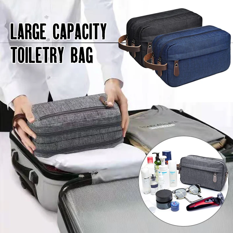 European Men's Wash Cosmetic Bag Large-capacity Travel Waterproof Nylon Convenient Portable Daily Necessities Storage Bag
European Men's Wash Cosmetic Bag Large-capacity Travel Waterproof Nylon Convenient Portable Daily Necessities Storage Bag