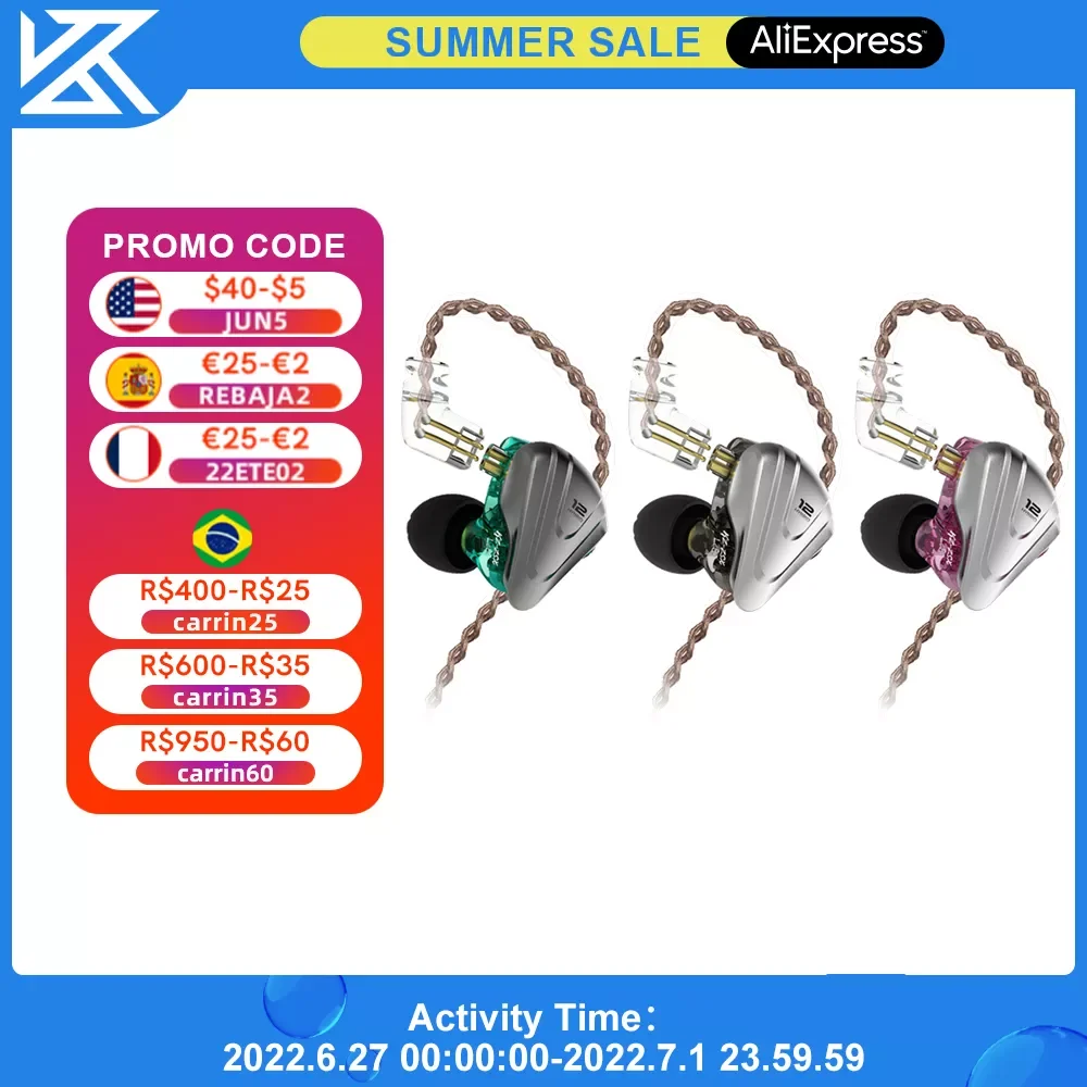 KZ ZSX Metal Earphones 5BA+1DD Hybrid Technology 12 Driver HiFi Bass Earbuds In Ear Monitor Headphones Noise Cancelling Headset
KZ ZSX Metal Earphones 5BA+1DD Hybrid Technology 12 Driver HiFi Bass Earbuds In Ear Monitor Headphones Noise Cancelling Headset