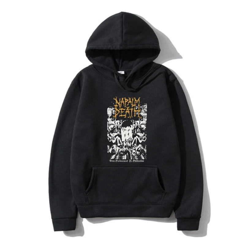 Hoodies Napalm Death Men's From Enslavemen To Obliteration Vintage Outerwear Black
Hoodies Napalm Death Men's From Enslavemen To Obliteration Vintage Outerwear Black