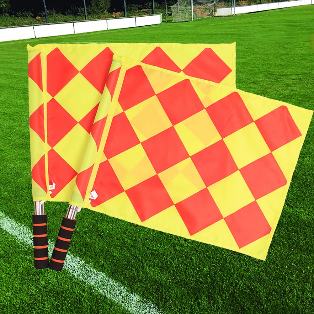 1 Set Soccer Referee Flags Football Linesman Flags Sports Game Referee Equipmen Football Border Flag Corner Flag High-visibility
1 Set Soccer Referee Flags Football Linesman Flags Sports Game Referee Equipmen Football Border Flag Corner Flag High-visibility