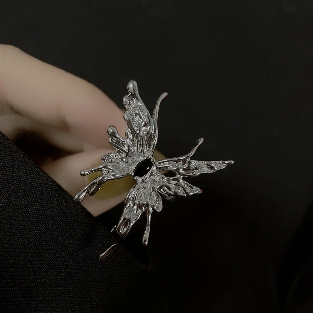 Fashion Creative Butterfly Open Ring For Teen Girls Punk Hip Hop High Quality Animal Metal Ring Party Jewelry
Fashion Creative Butterfly Open Ring For Teen Girls Punk Hip Hop High Quality Animal Metal Ring Party Jewelry
