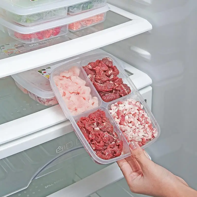 4 Grids Food Fruit Storage Box Portable Compartment Refrigerator Freezer Organizers Sub-Packed Meat Onion Ginger Clear Crisper
4 Grids Food Fruit Storage Box Portable Compartment Refrigerator Freezer Organizers Sub-Packed Meat Onion Ginger Clear Crisper