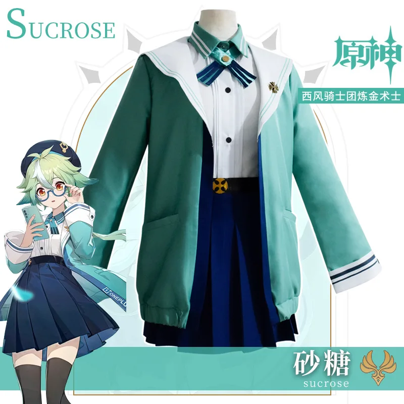 Game Genshin Impact Succrose Cosplay Costume Wig Anime Cute Girl Women ONEPLUS Genshin Impact Sucrose Cosplay JK Uniform
Game Genshin Impact Succrose Cosplay Costume Wig Anime Cute Girl Women ONEPLUS Genshin Impact Sucrose Cosplay JK Uniform