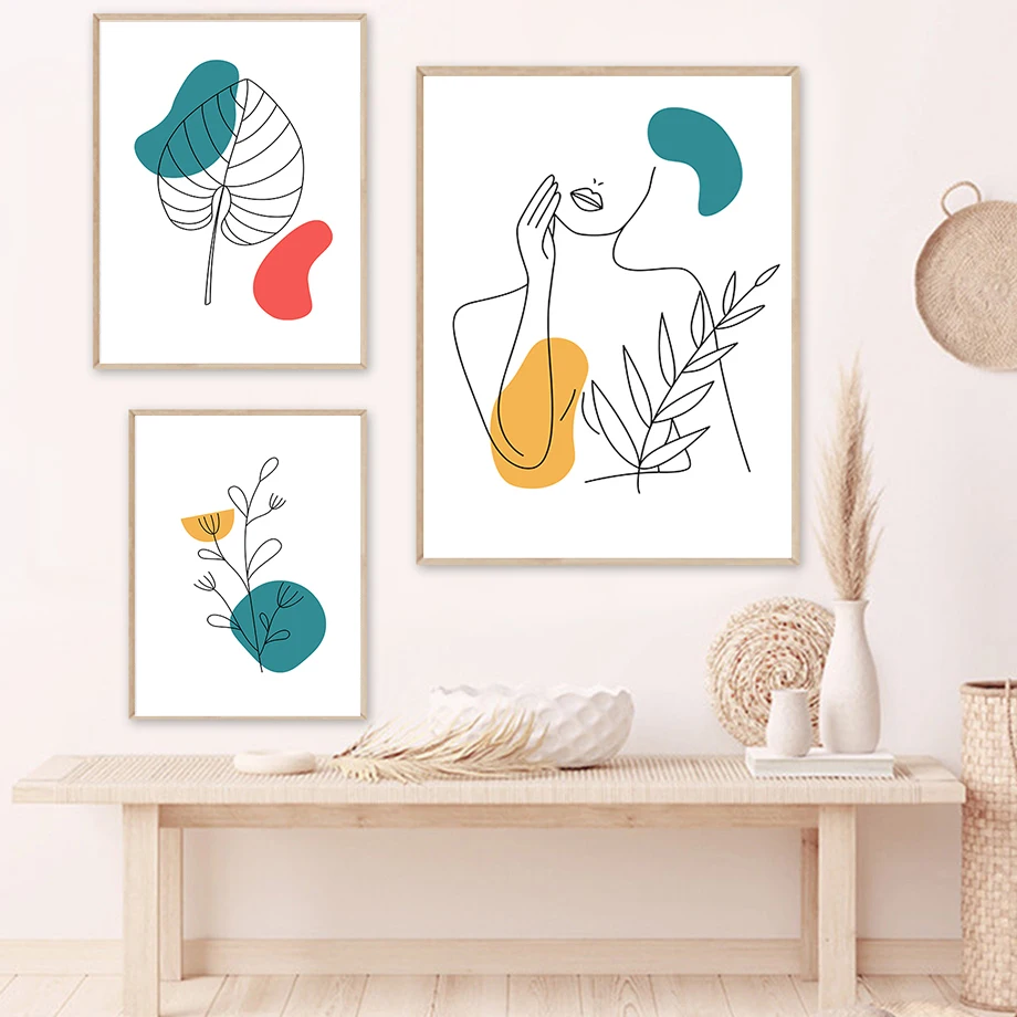 Women Silhouette Leaves Abstract Girl Portraits Illustration Posters Prints Minimalist Nordic Canvas Painting Picture Decor
Women Silhouette Leaves Abstract Girl Portraits Illustration Posters Prints Minimalist Nordic Canvas Painting Picture Decor