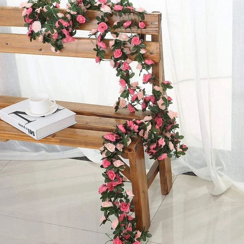 1.8m Artificial Rose Vine Flowers Green Leave Garland for Wedding Arch DIY Fake Plant Vine Garden Wall Home Party Decor Wedding
1.8m Artificial Rose Vine Flowers Green Leave Garland for Wedding Arch DIY Fake Plant Vine Garden Wall Home Party Decor Wedding