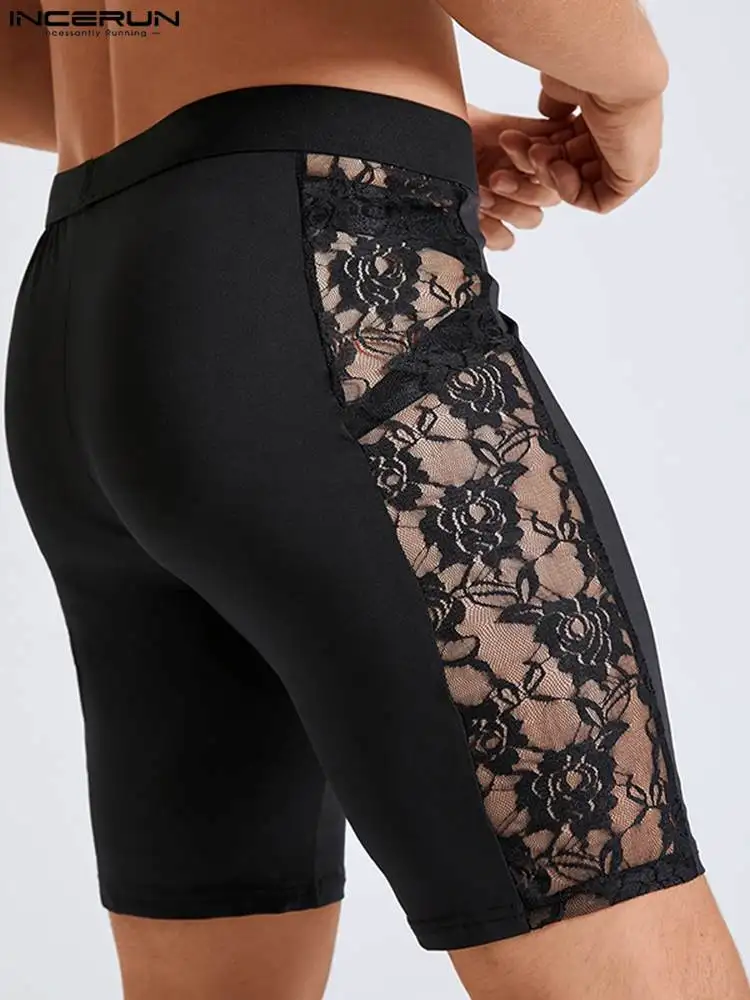 INCERUN Men Sleep Shorts Lace Mesh Patchwork See Through Homewear Summer Sexy Shorts 2022 Skinny Cozy Men Sleep Bottoms S-5XL
INCERUN Men Sleep Shorts Lace Mesh Patchwork See Through Homewear Summer Sexy Shorts 2022 Skinny Cozy Men Sleep Bottoms S-5XL