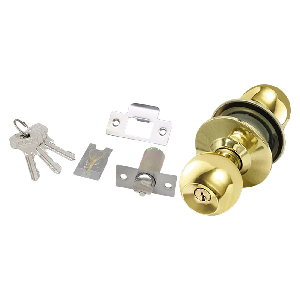 1 Set of Room Door Lock Durable Knob Lock Practical Spherical Lock Bedroom Door Lock
1 Set of Room Door Lock Durable Knob Lock Practical Spherical Lock Bedroom Door Lock
