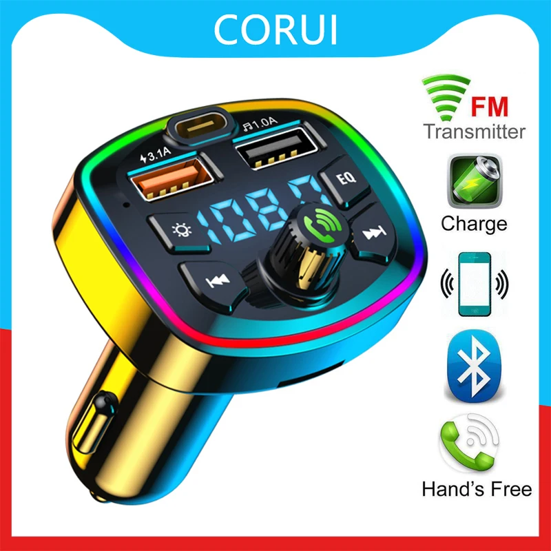 Lossless Music Cigarette Lighter Fast Charging Fm Transmitter Hands-free Dual Usb Car Accessories Mp3 Music Player Pd 18w Type-c 
Lossless Music Cigarette Lighter Fast Charging Fm Transmitter Hands-free Dual Usb Car Accessories Mp3 Music Player Pd 18w Type-c