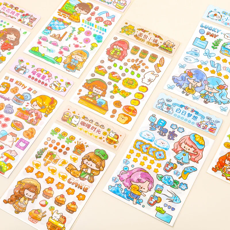 4pc Japane Cute Cartoon Character Stickers Scrapbooking Diary Decorative Sticker DIY Album Stick Label Kawaii Stationery Account
4pc Japane Cute Cartoon Character Stickers Scrapbooking Diary Decorative Sticker DIY Album Stick Label Kawaii Stationery Account