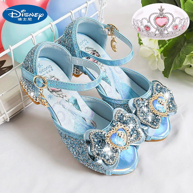 Princess Elsa Sandals Disney Frozen Girls Crystal Slippers Children's High Heels Non-Slip Party Catwalk Shoes Birthday Gifts
Princess Elsa Sandals Disney Frozen Girls Crystal Slippers Children's High Heels Non-Slip Party Catwalk Shoes Birthday Gifts