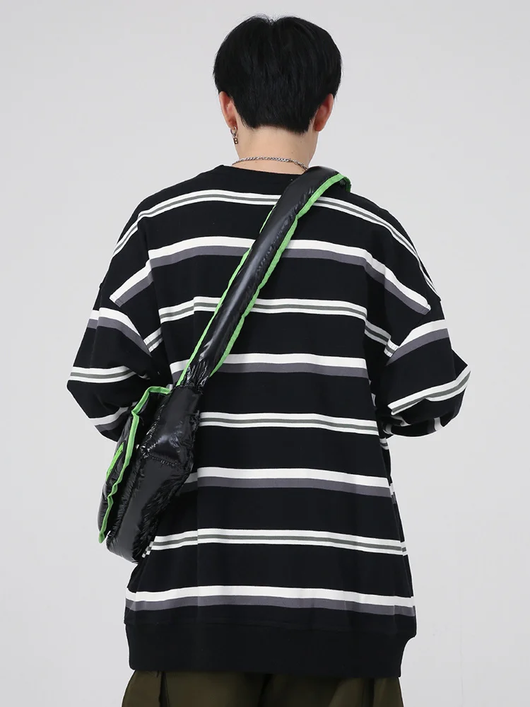Sweatshirt Autumn New Men's Korean Fashion Loose Personality Stripe 2023 Striped Round Neck Male Tops 2A6765
Sweatshirt Autumn New Men's Korean Fashion Loose Personality Stripe 2023 Striped Round Neck Male Tops 2A6765