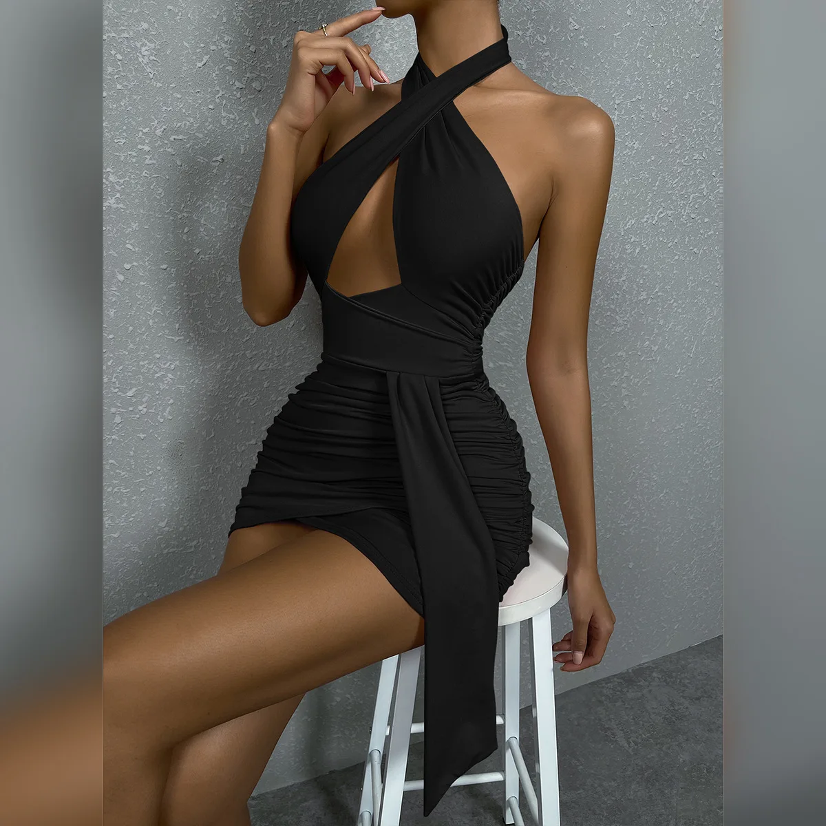 2022 Summer Lanyard Bag Hip Skirt Sexy Cross Halter Neck Halter Pleated Dresses
2022 Summer Lanyard Bag Hip Skirt Sexy Cross Halter Neck Halter Pleated Dresses