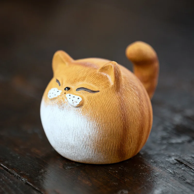 Cute Cat Purple Sand Tea Pet Boutique Can Raise Handmade Tea Set Accessories Tea Play Tea Table Ornaments
Cute Cat Purple Sand Tea Pet Boutique Can Raise Handmade Tea Set Accessories Tea Play Tea Table Ornaments
