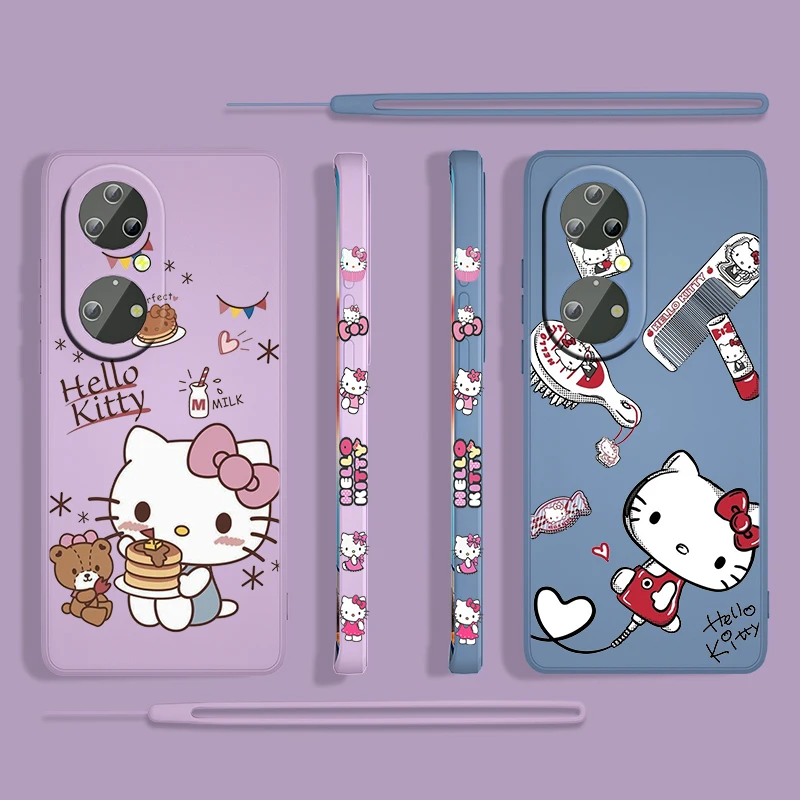 Cartoon Hello Kitty Cute For Huawei P50 P40 P30 P20 P Smart Z Pro Plus 2019 2021 Liquid Left Rope Silicone Phone Case Capa Cover
Cartoon Hello Kitty Cute For Huawei P50 P40 P30 P20 P Smart Z Pro Plus 2019 2021 Liquid Left Rope Silicone Phone Case Capa Cover