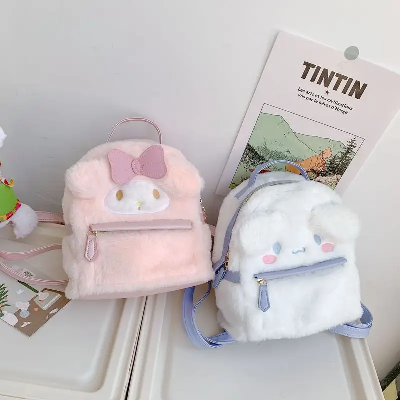 Kawaii Sanrio Plush Bag Cinnamoroll Backpack Plushie My Melody Bag Anime Stuffed Toys Cute Backpacks Christmas Gifts For Girls 
Kawaii Sanrio Plush Bag Cinnamoroll Backpack Plushie My Melody Bag Anime Stuffed Toys Cute Backpacks Christmas Gifts For Girls