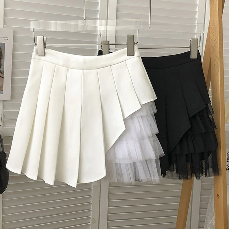 Biyaby Fashion Patchwork Tulle Mini Skirts Women 2022 Summer Zipper High Waist A Line Skirt Woman New Irregular Pleated Skirts
Biyaby Fashion Patchwork Tulle Mini Skirts Women 2022 Summer Zipper High Waist A Line Skirt Woman New Irregular Pleated Skirts