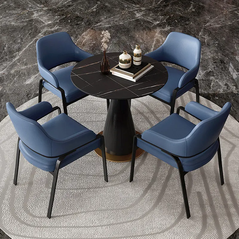 Nordic Luxury Slate Dining Tables Designer Leisure Dining Table Hotel Sales Office Negotiating Table and Chair Combination
Nordic Luxury Slate Dining Tables Designer Leisure Dining Table Hotel Sales Office Negotiating Table and Chair Combination