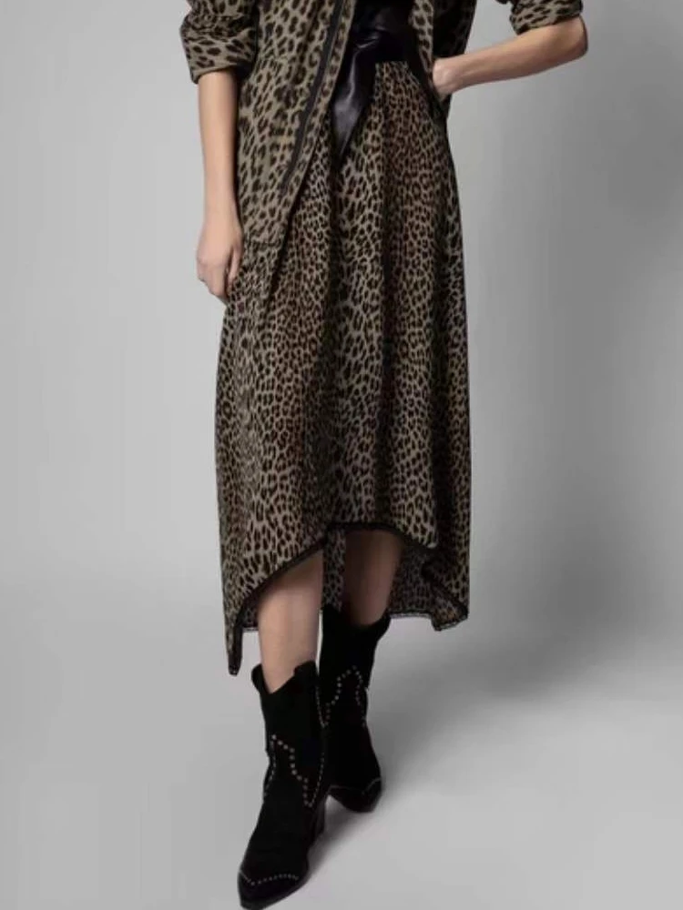 Women Midi Skirts Leopard Print 100% Viscose Lace-up 2022 Spring New Wrapped Female Jupe
Women Midi Skirts Leopard Print 100% Viscose Lace-up 2022 Spring New Wrapped Female Jupe