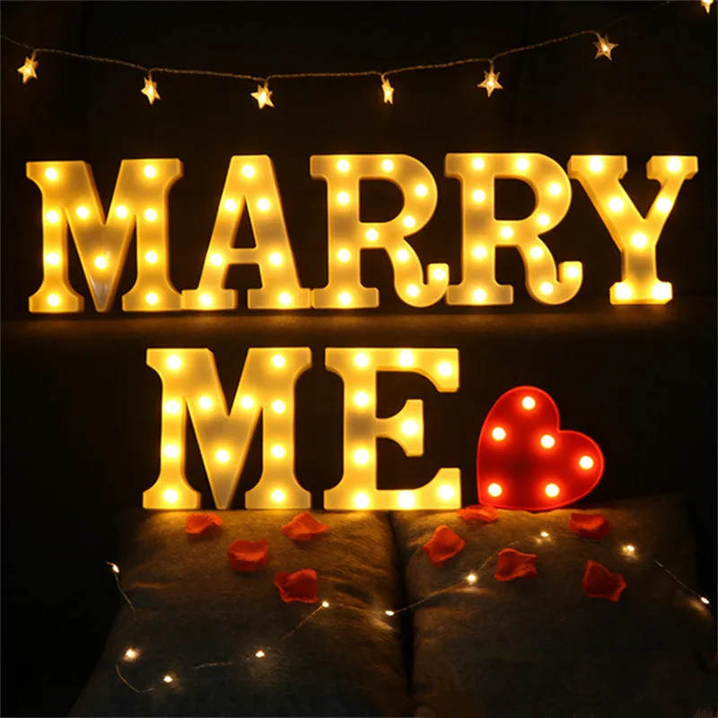 LED Alphabet Letter Lights Luminous Number Night Lamp Wedding Birthday Christmas Party Bedroom Anniversaire Letters Decoration
LED Alphabet Letter Lights Luminous Number Night Lamp Wedding Birthday Christmas Party Bedroom Anniversaire Letters Decoration