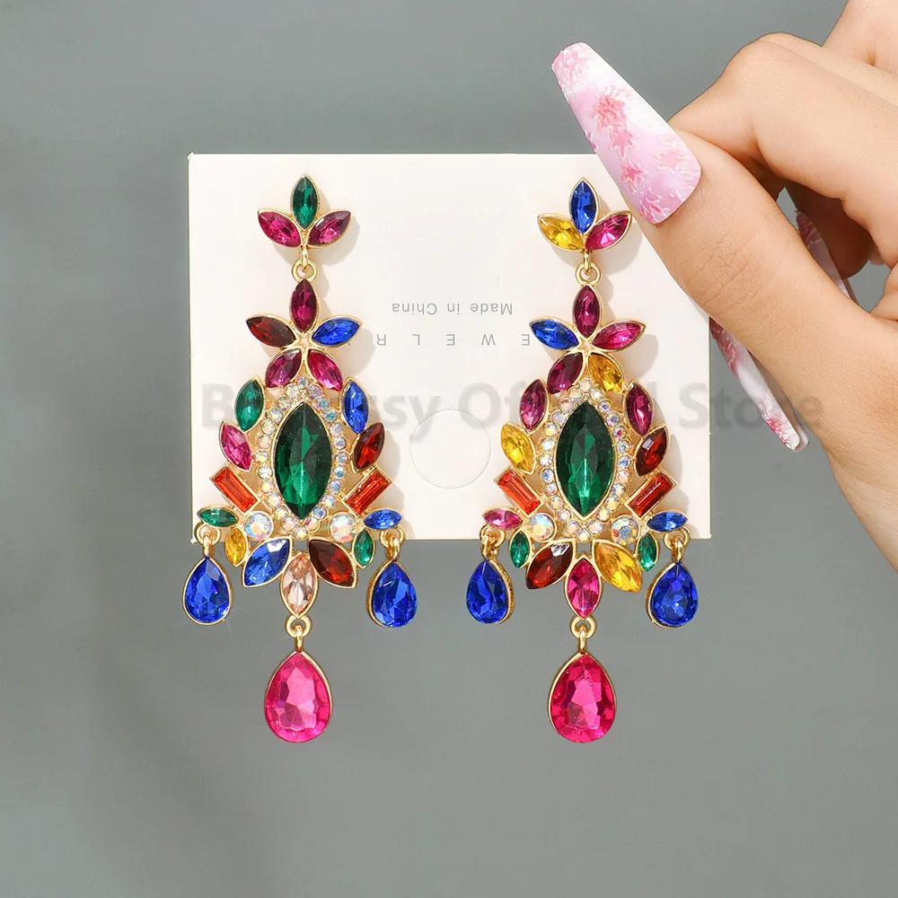 Bohemian Vintage Ethnic Water Drop Dangle Earrings Women Trendy Luxury Statement Rhinestone Large Pendant Wedding Party Jewelry
Bohemian Vintage Ethnic Water Drop Dangle Earrings Women Trendy Luxury Statement Rhinestone Large Pendant Wedding Party Jewelry