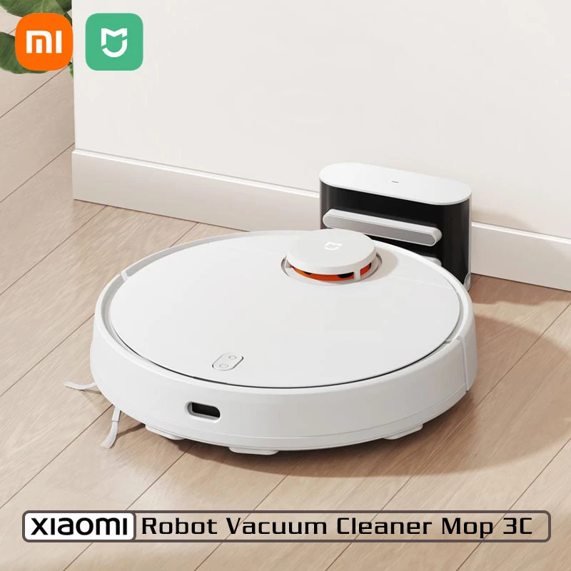 

XIAOMI MIJIA 3C Robot Vacuum Mop 3C Sweeping Washing Mopping Home Cleaner Dust 4000PA LDS Scan Cyclone Suction Smart Planned Map