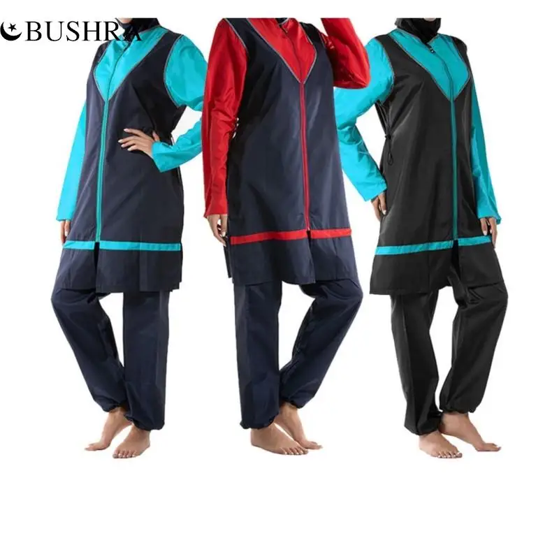 BUSHRA Southeast Asia Hot-selling Swimsuit Suit Color-blocking Conservative Swimwear Creative Three-piece AliExpress New 2022
BUSHRA Southeast Asia Hot-selling Swimsuit Suit Color-blocking Conservative Swimwear Creative Three-piece AliExpress New 2022