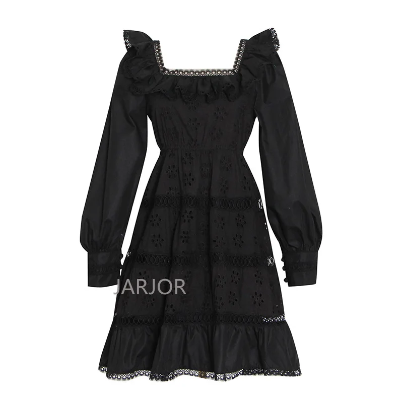 High-Waisted Short A-line Skirt 2022 Summer and Autumn New Square Neck Hook Flower Hollow Ruffle Stitching Dress Drop Shipping
High-Waisted Short A-line Skirt 2022 Summer and Autumn New Square Neck Hook Flower Hollow Ruffle Stitching Dress Drop Shipping