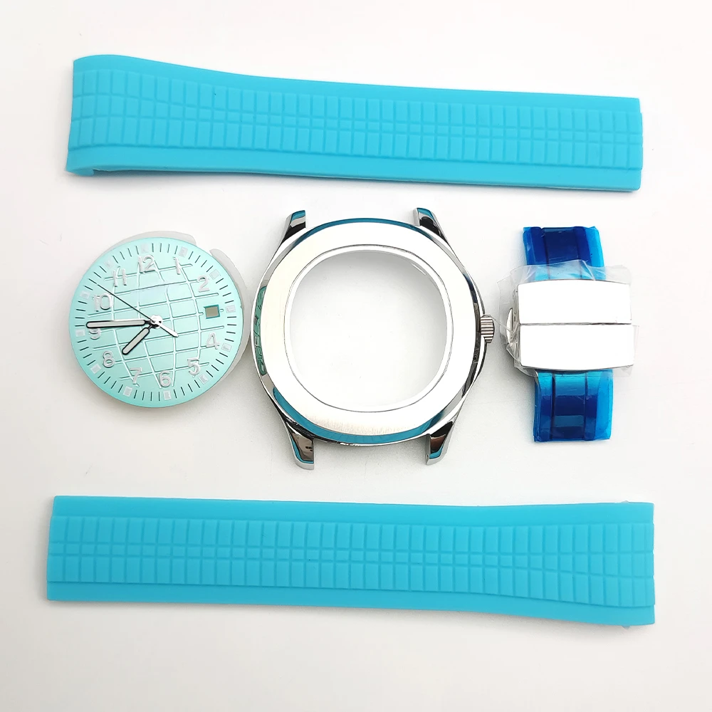 Watch Case for NH35 Movement Sapphire Crystal Luminous Rubber Strap Batterfly Buckle Mod Parts Replacement Watch Accessories
Watch Case for NH35 Movement Sapphire Crystal Luminous Rubber Strap Batterfly Buckle Mod Parts Replacement Watch Accessories