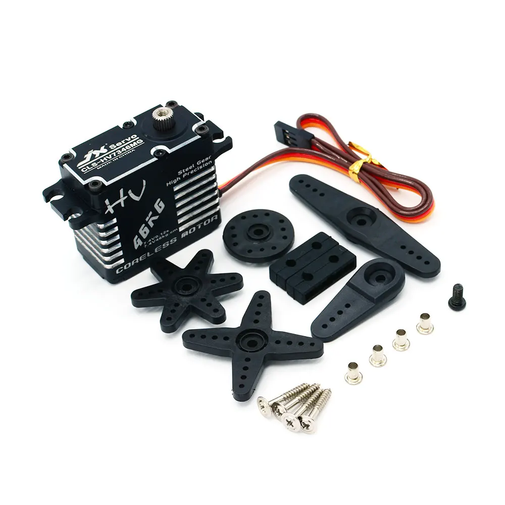 JX Servo CLS-HV7346MG 46KG Coreless High Precision Steel Gear Full CNC Digital Servo for RC Car Helicopter Robot Manipulator
JX Servo CLS-HV7346MG 46KG Coreless High Precision Steel Gear Full CNC Digital Servo for RC Car Helicopter Robot Manipulator