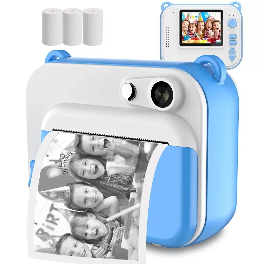 NEW Children Instant Print Camera Thermal Printing Kids Camera Instant Print Camera for Children 1080P Video Photo Camera Toys
NEW Children Instant Print Camera Thermal Printing Kids Camera Instant Print Camera for Children 1080P Video Photo Camera Toys